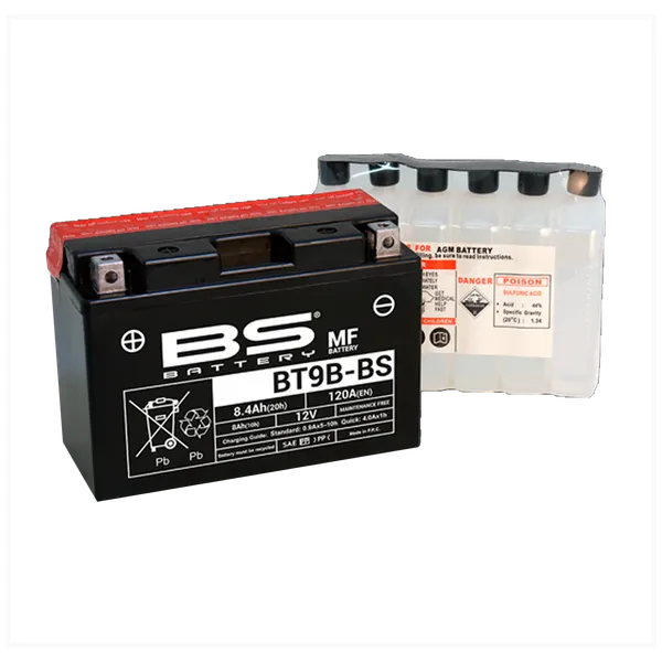 Batería para Moto BS MF BT9B-BS YP400 XT660 T MAX